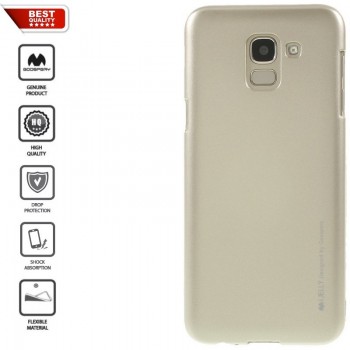 Goospery auksinis silikoninis 1.5 mm. storio dėklas  (GALAXY J6 2018)